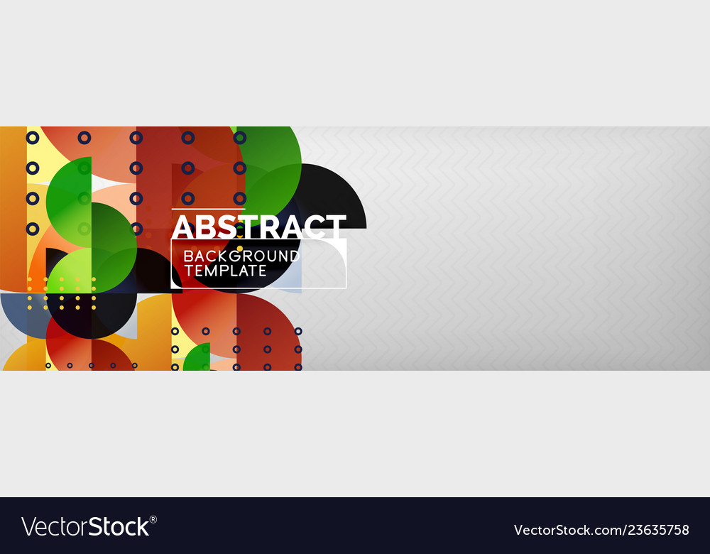 Circles and semicircles abstract background vector image Circles and semicircles abstract background