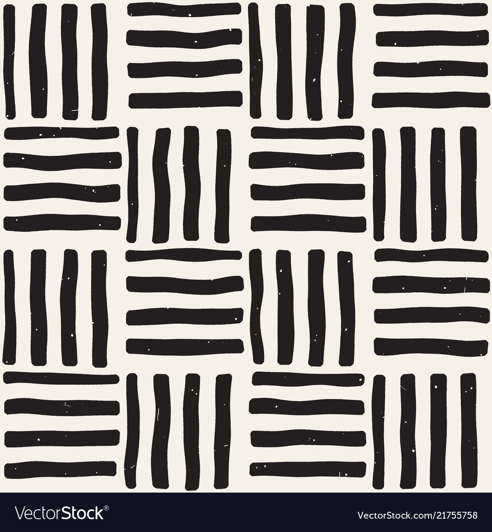 Hand drawn seamless repeating pattern with lines