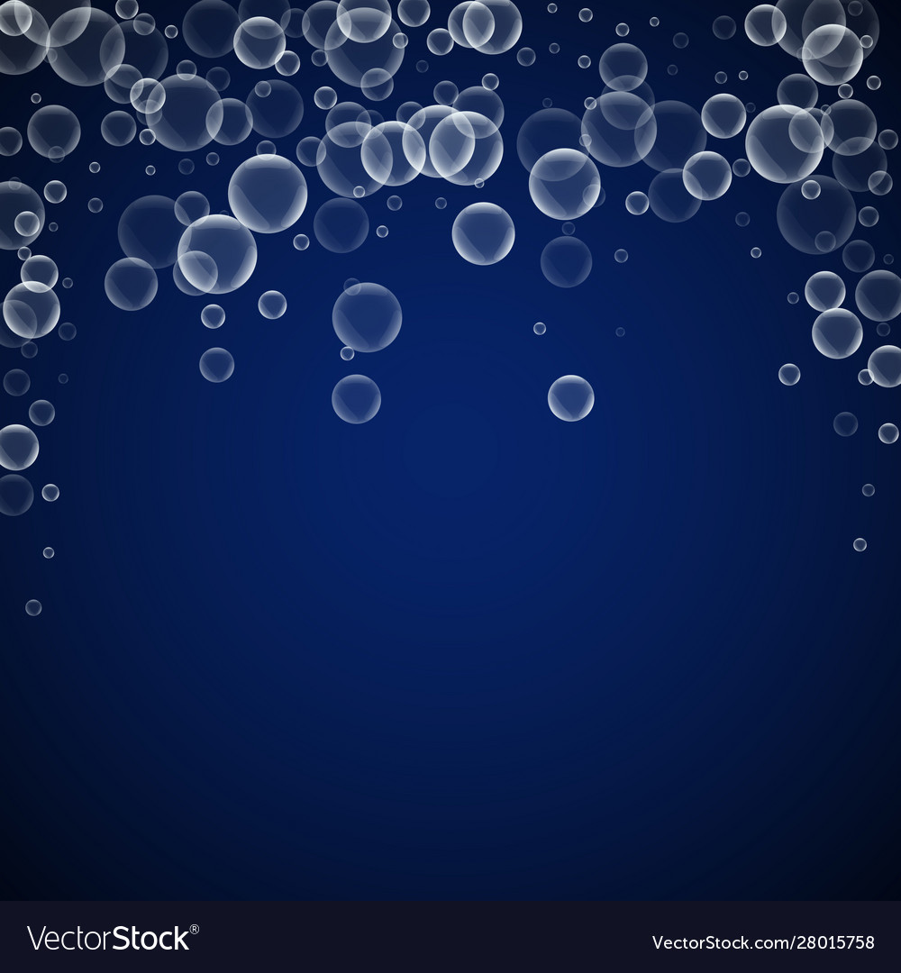Random soap bubbles abstract background blowing b