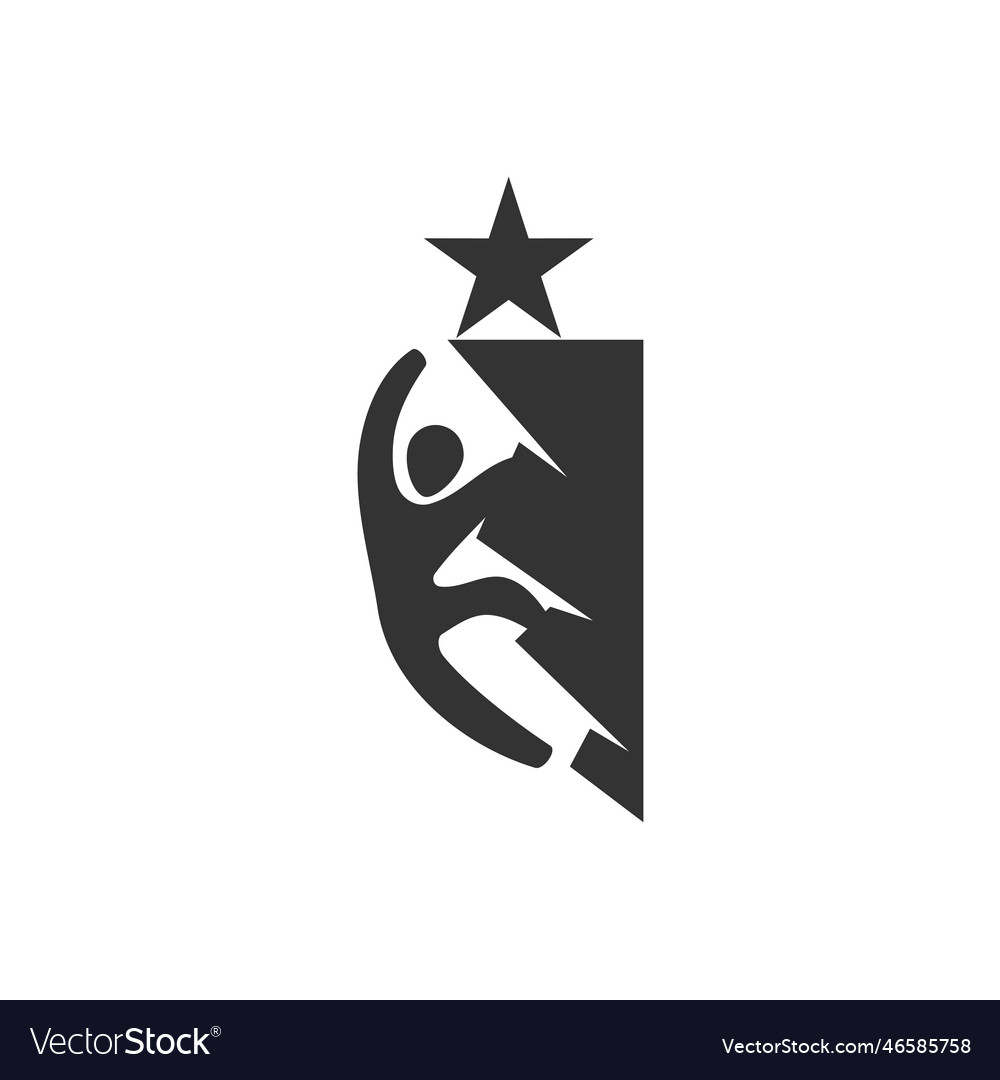 Reach dream logo template icon brand identity
