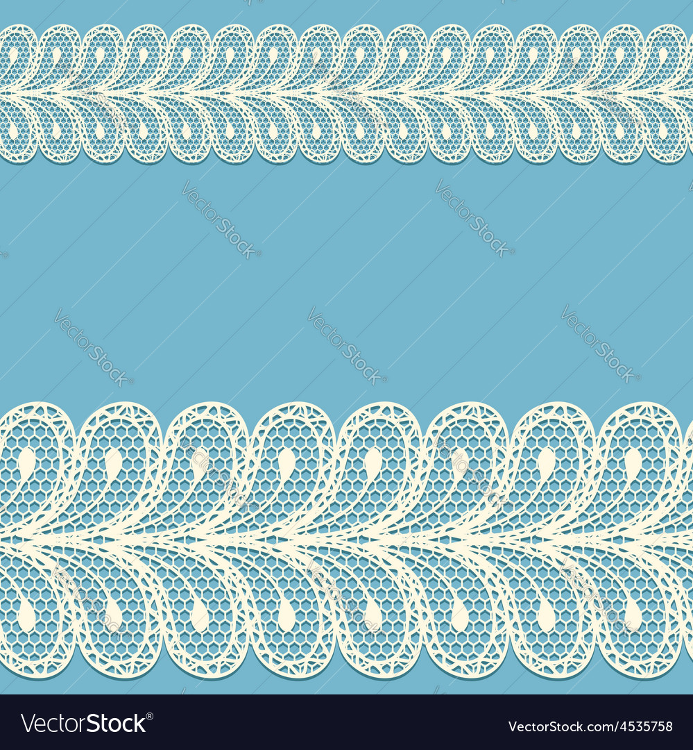 Seamless lacy borders