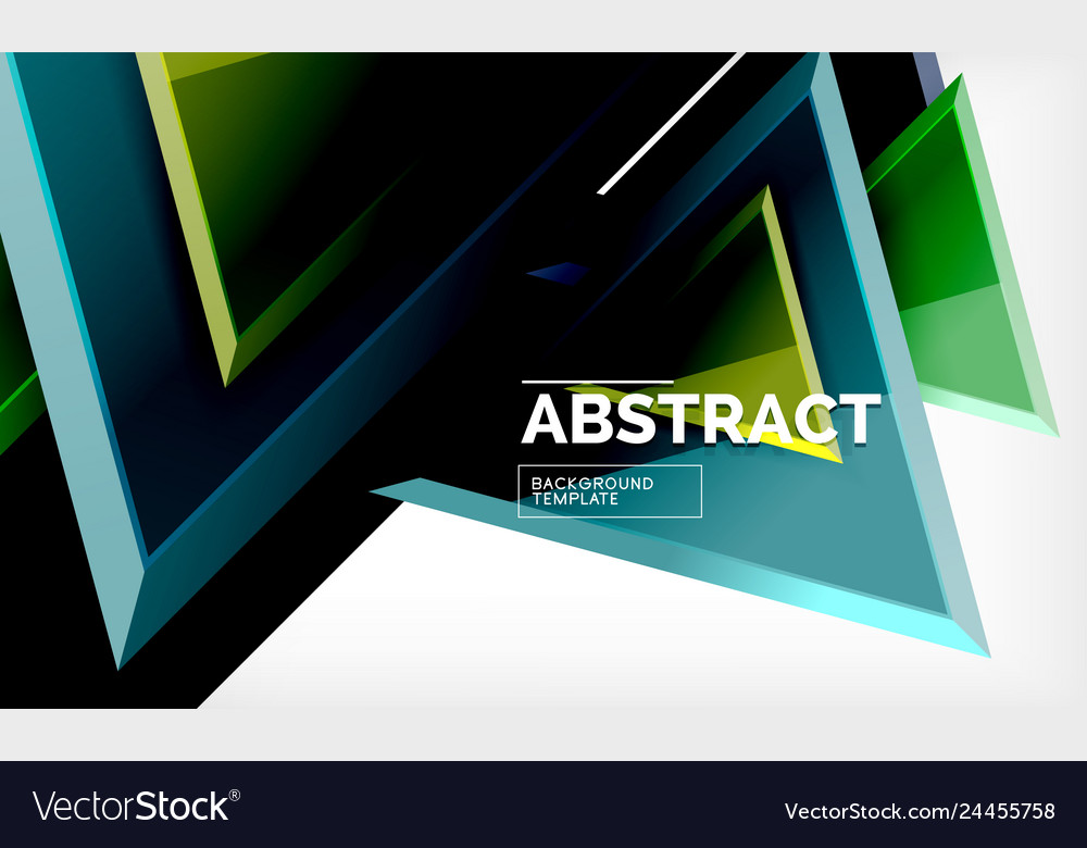 Triangular low poly background design Vector Image Triangular low poly background design