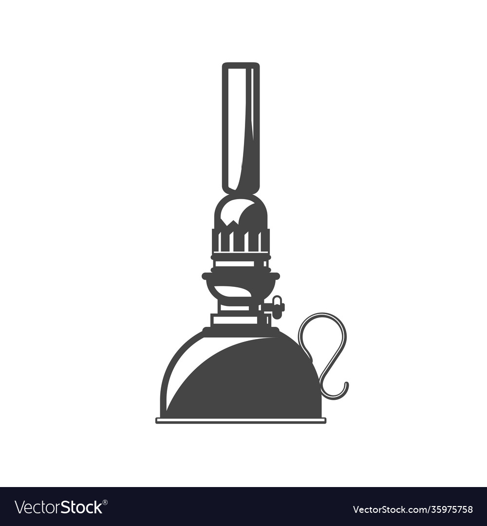 Vintage Oil Lantern Silhouette