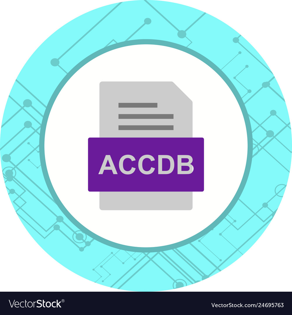 Accdb file document icon