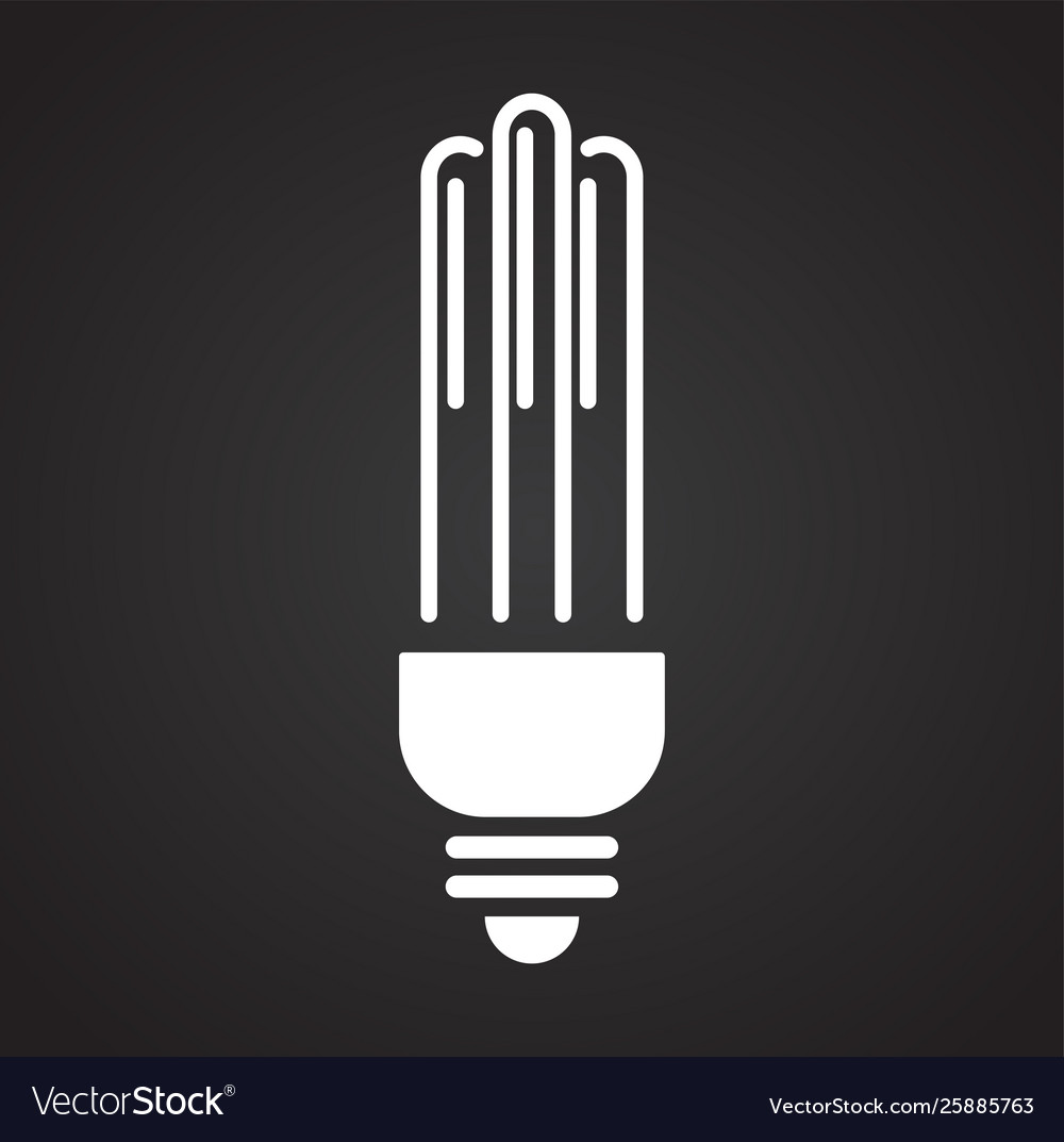 Bulb icon on background for graphic and web design vector image Bulb icon on background for graphic and web design