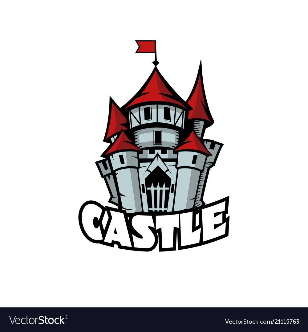 Castle logo template Royalty Free Vector Image