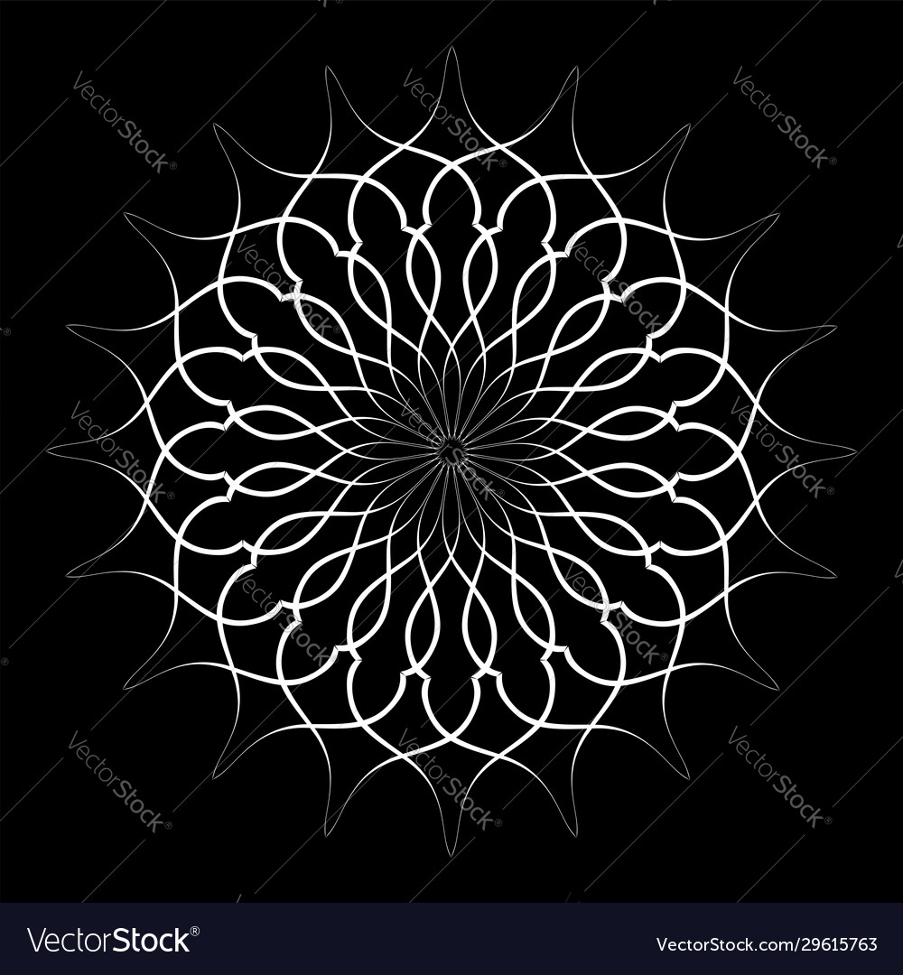 Decorative pattern in circle shape