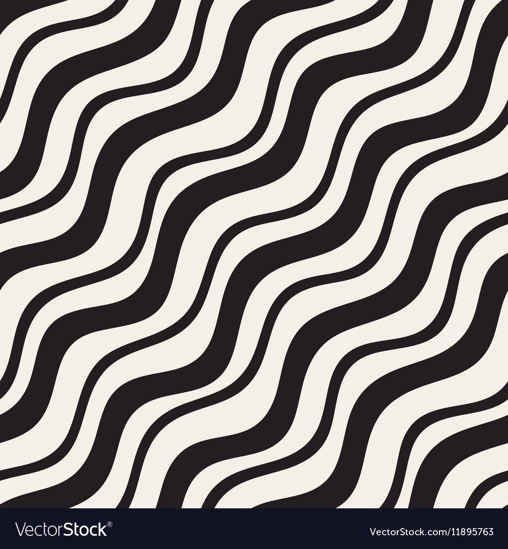 Diagonal Wavy Lines Pattern