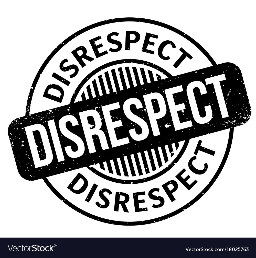 Disrespect rubber stamp Royalty Free Vector Image