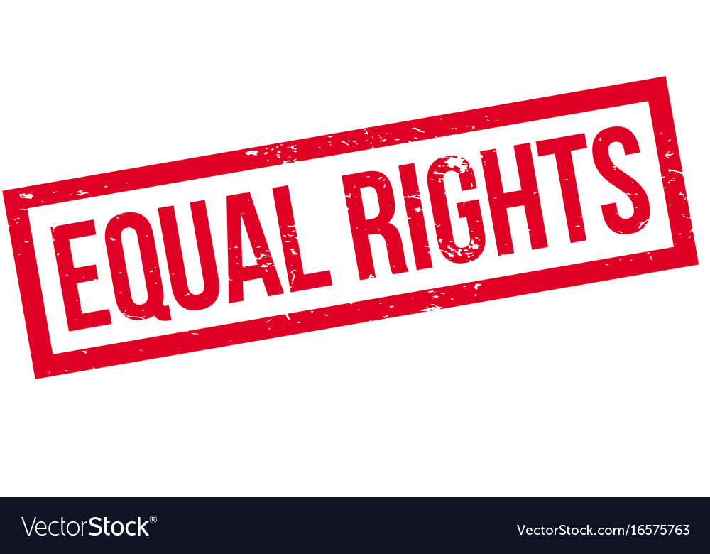 Equal rights rubber stamp Royalty Free Vector Image