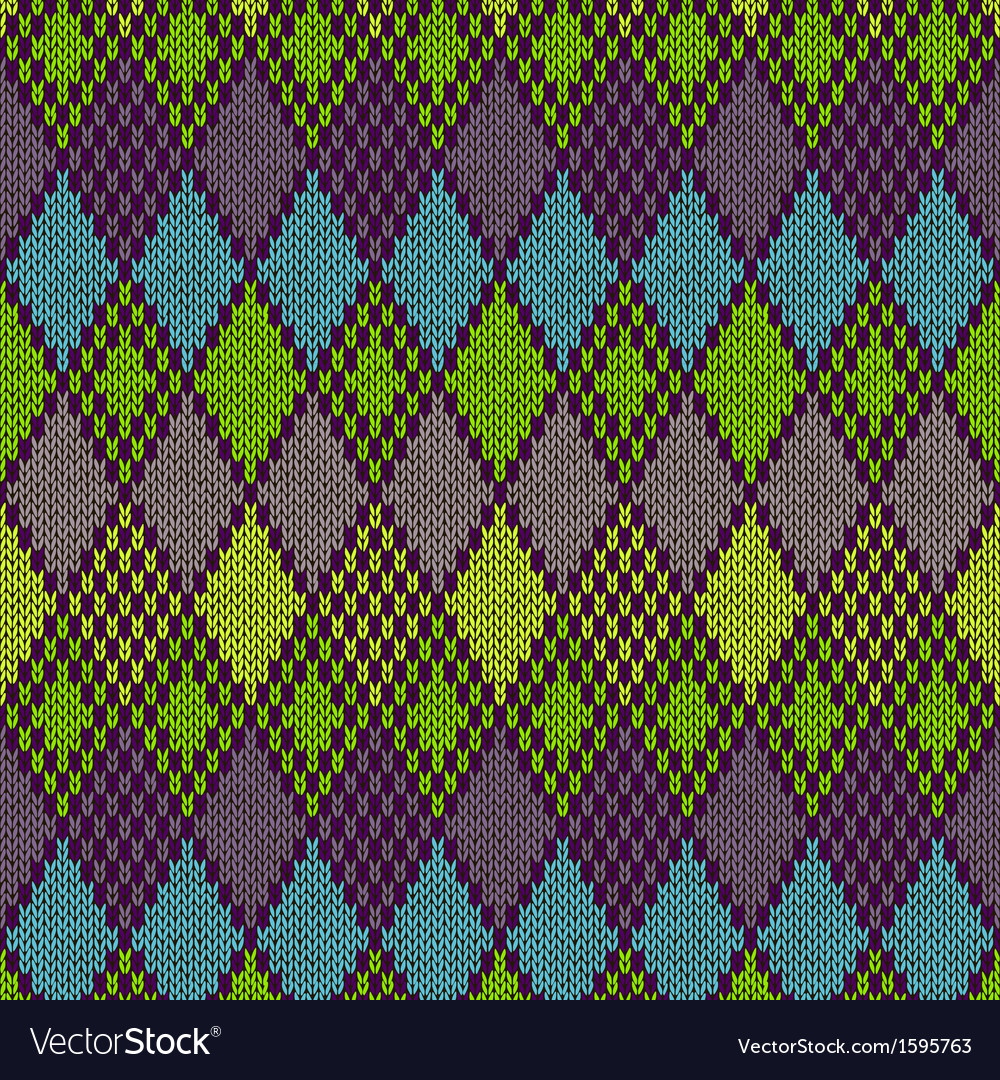 Ethnic style seamless knitted pattern