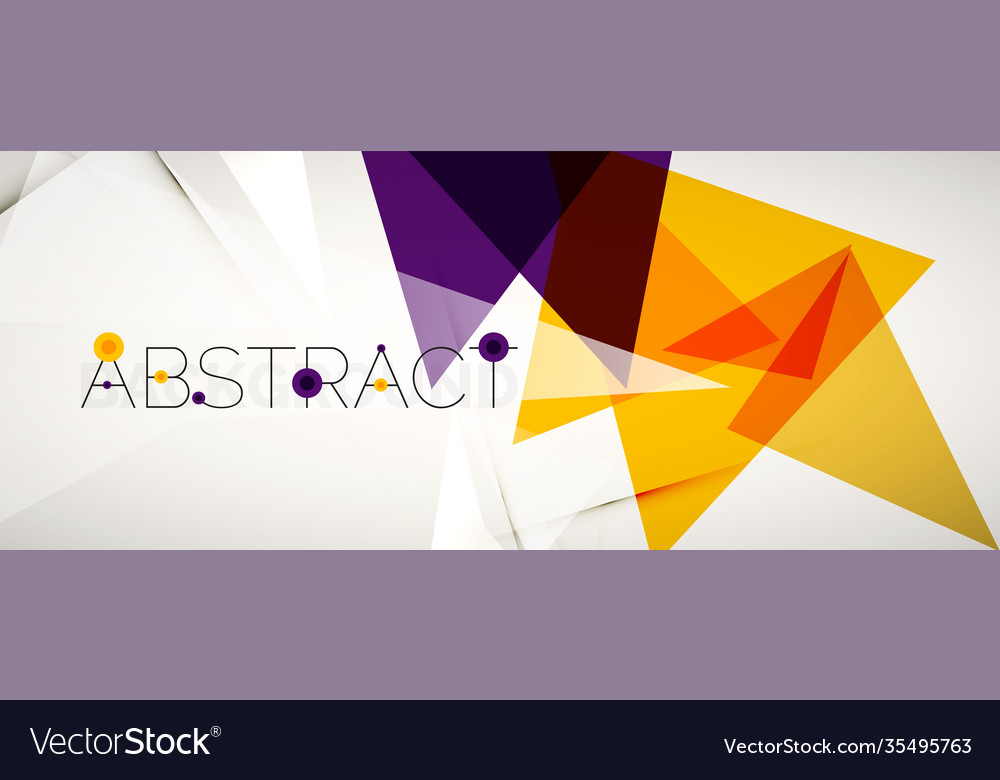 Geometric abstract background color triangle