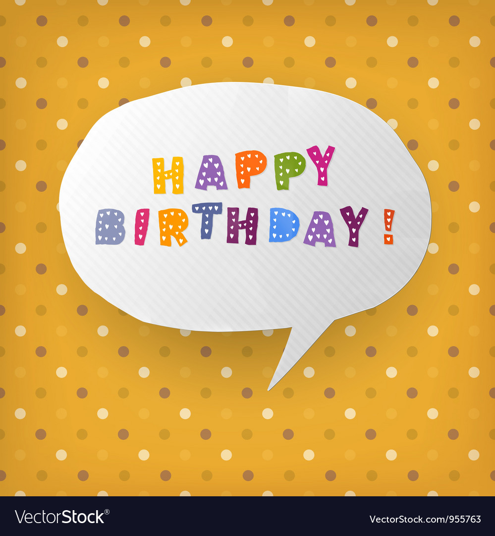 Happy birthday gift card template