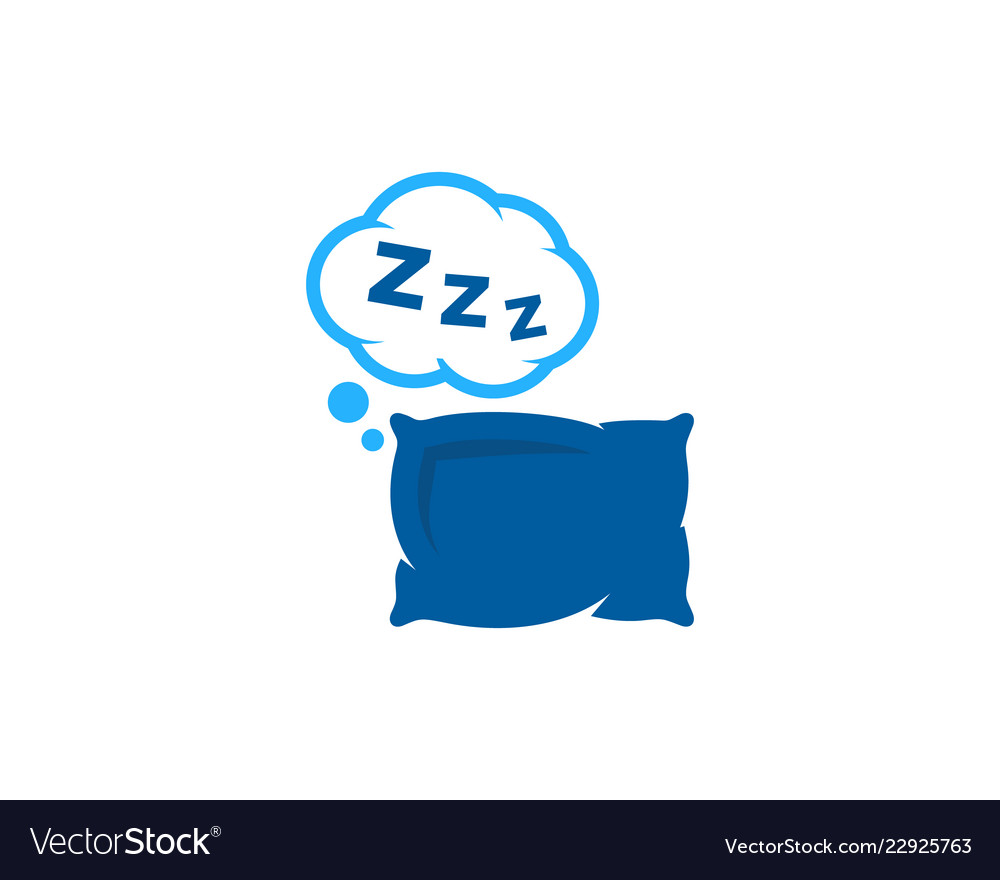 Download Pillow sleep logo icon design Royalty Free Vector Image