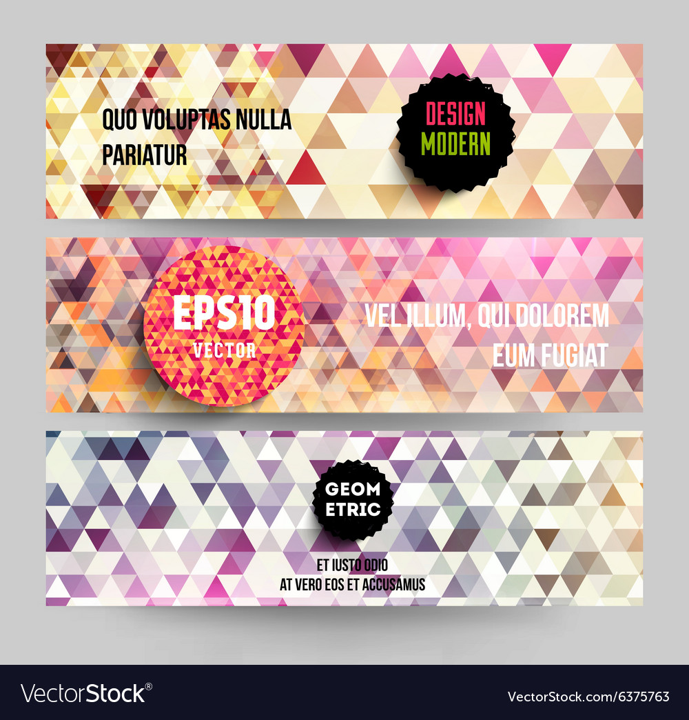 Quirky web banner set