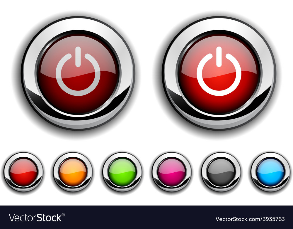 Realistic Button Set