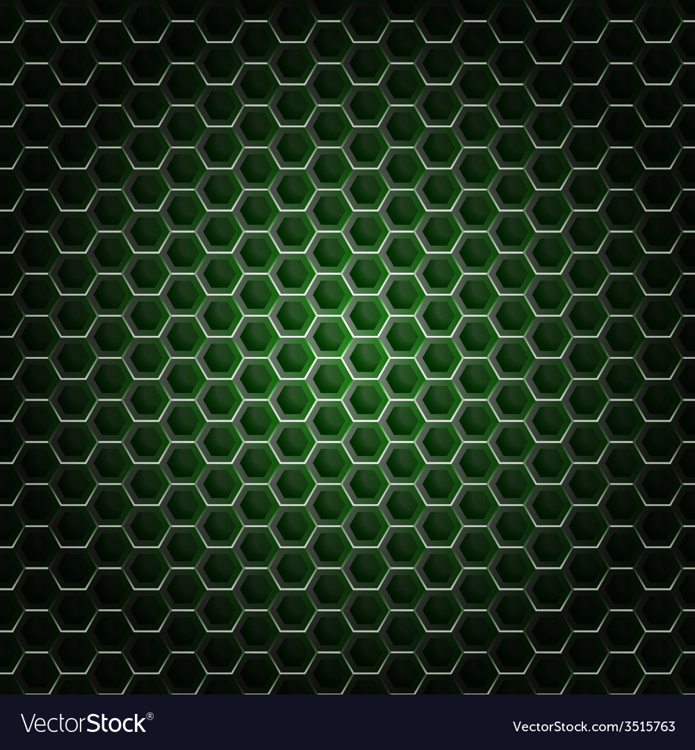 Realistic hexagonal grid background