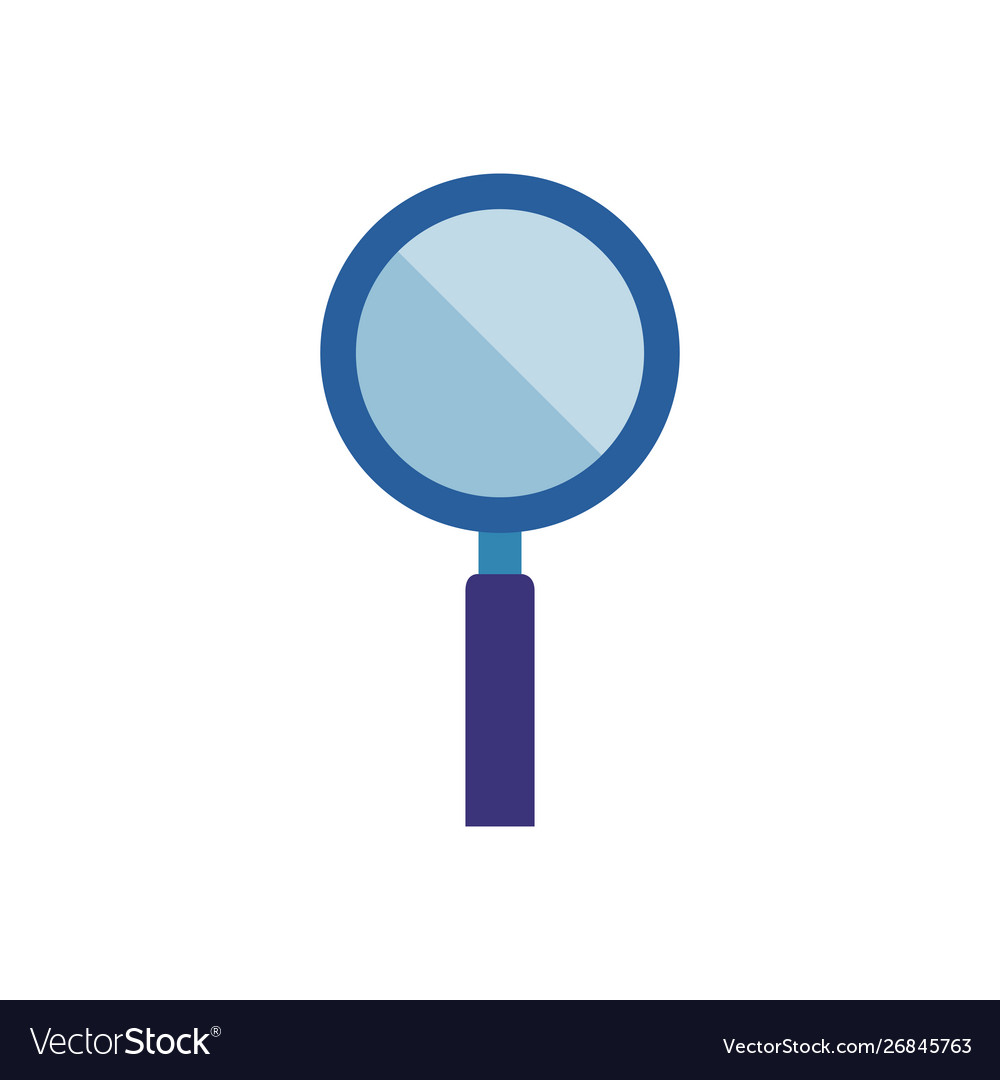 Search magnifying glass isolated icon