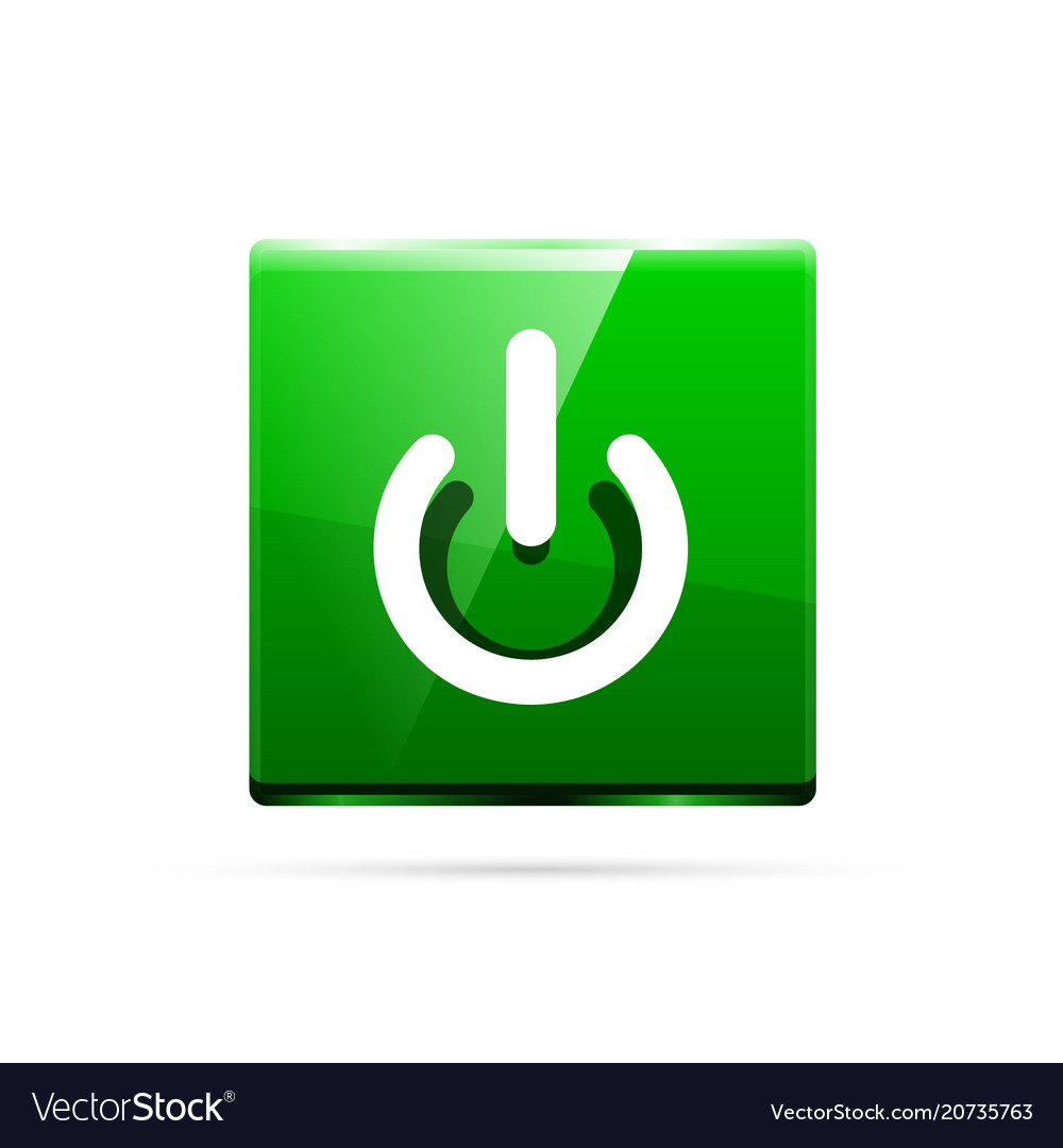 Techno futuristic start power button Vector Image Techno futuristic start power button