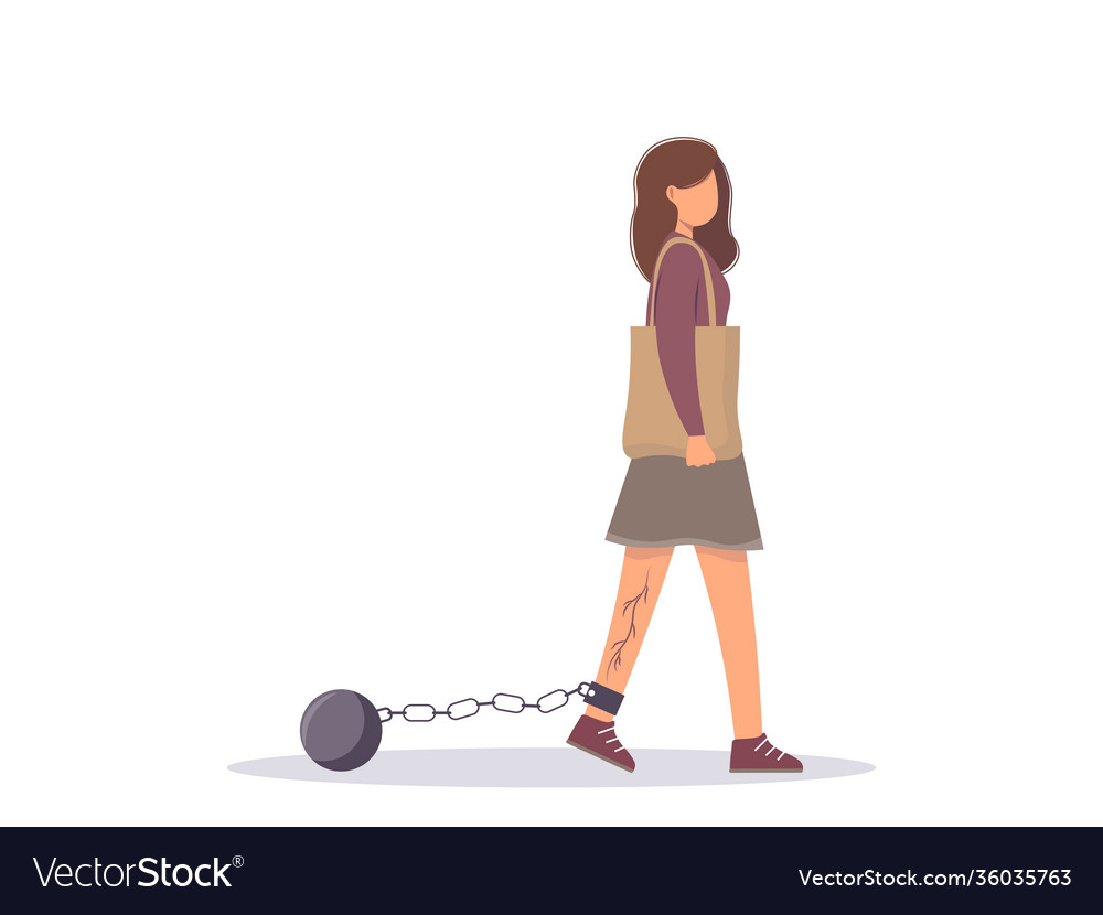 Varicose veins disease vector image Varicose veins disease