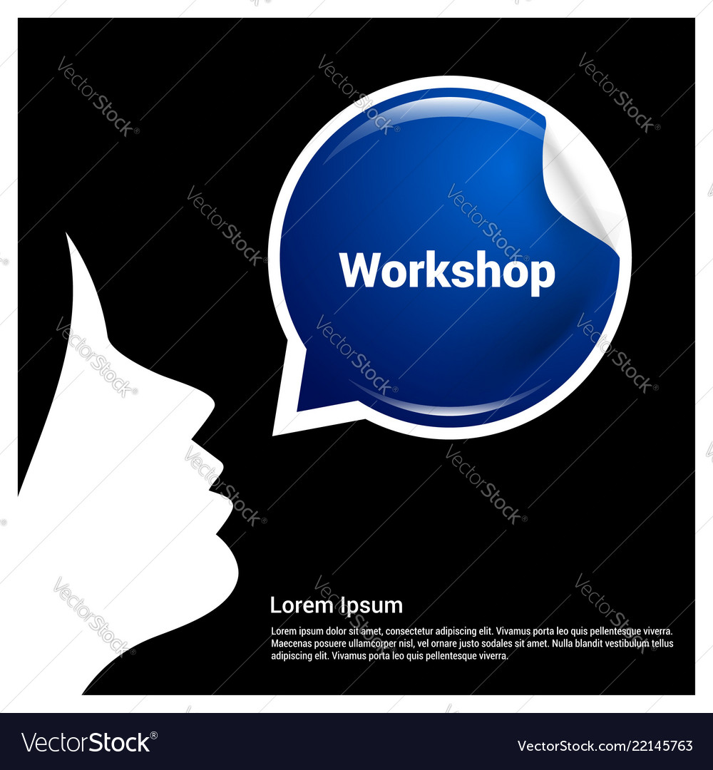 Workshop typography with elegant design