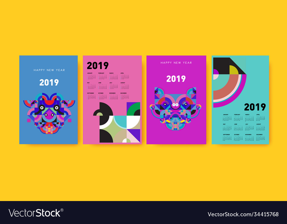2021 calendar design template with colorful vector image 2021 calendar design template with colorful