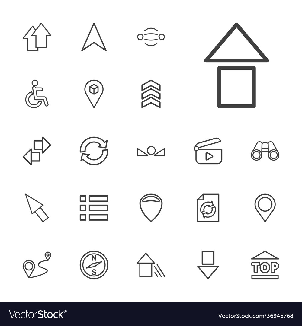 22 navigation icons