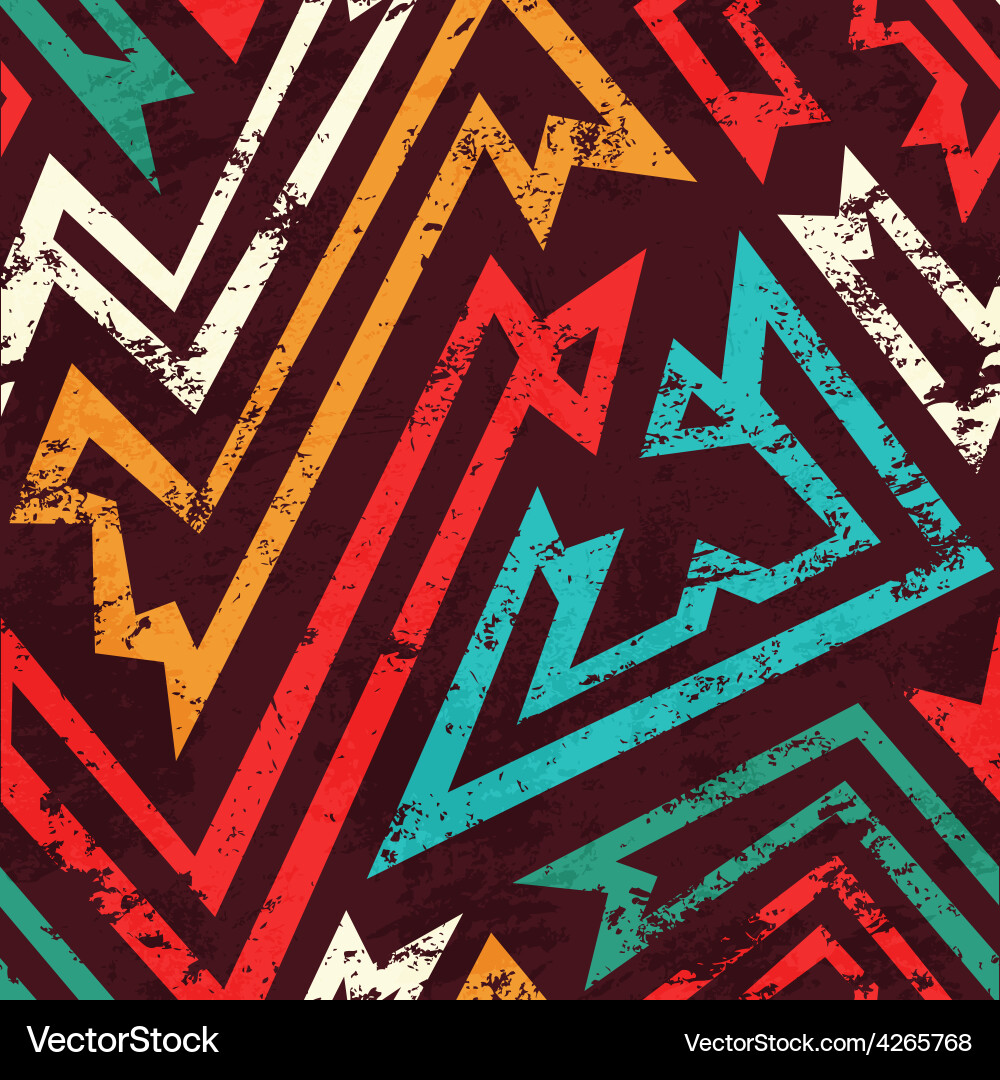 Ancient grunge seamless pattern Royalty Free Vector Image