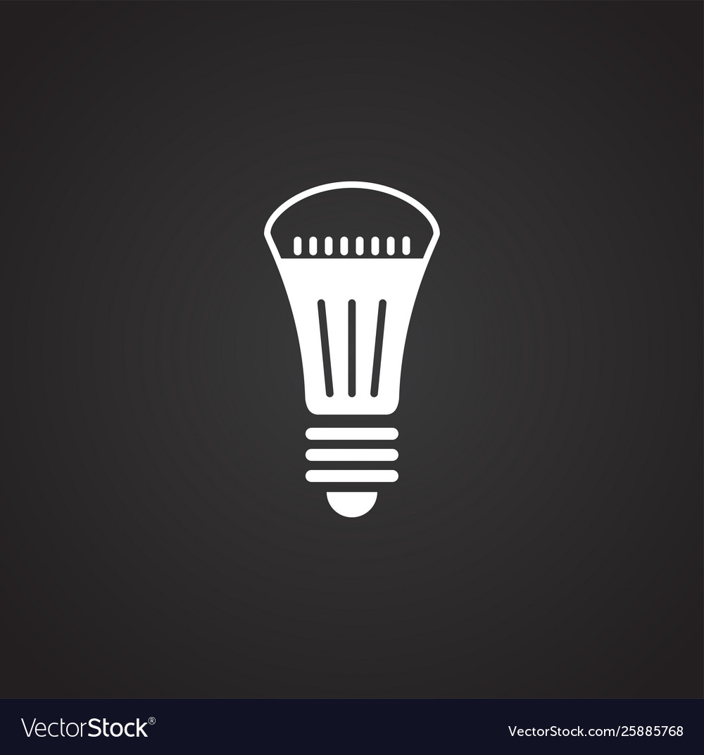 Bulb icon on background for graphic and web design vector image Bulb icon on background for graphic and web design