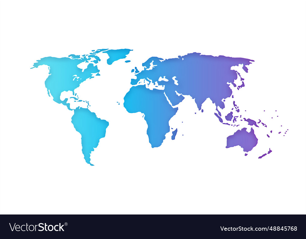 Global network connection world map point vector image Global network connection world map point