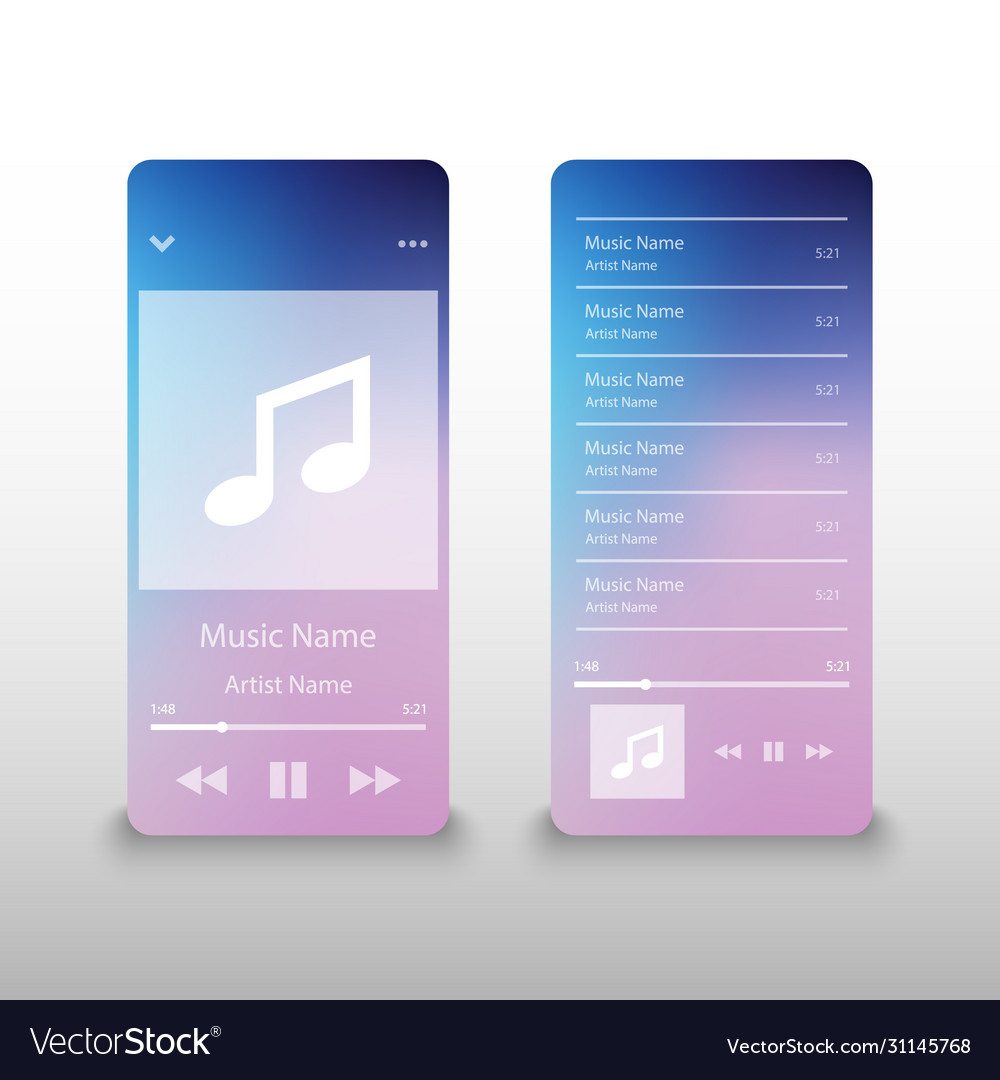 Music player interface application