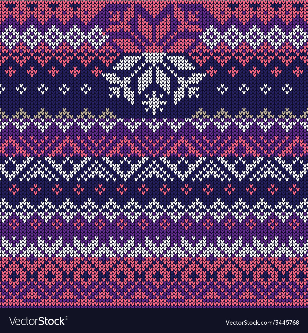 Scandinavian seamless knitted pattern colors