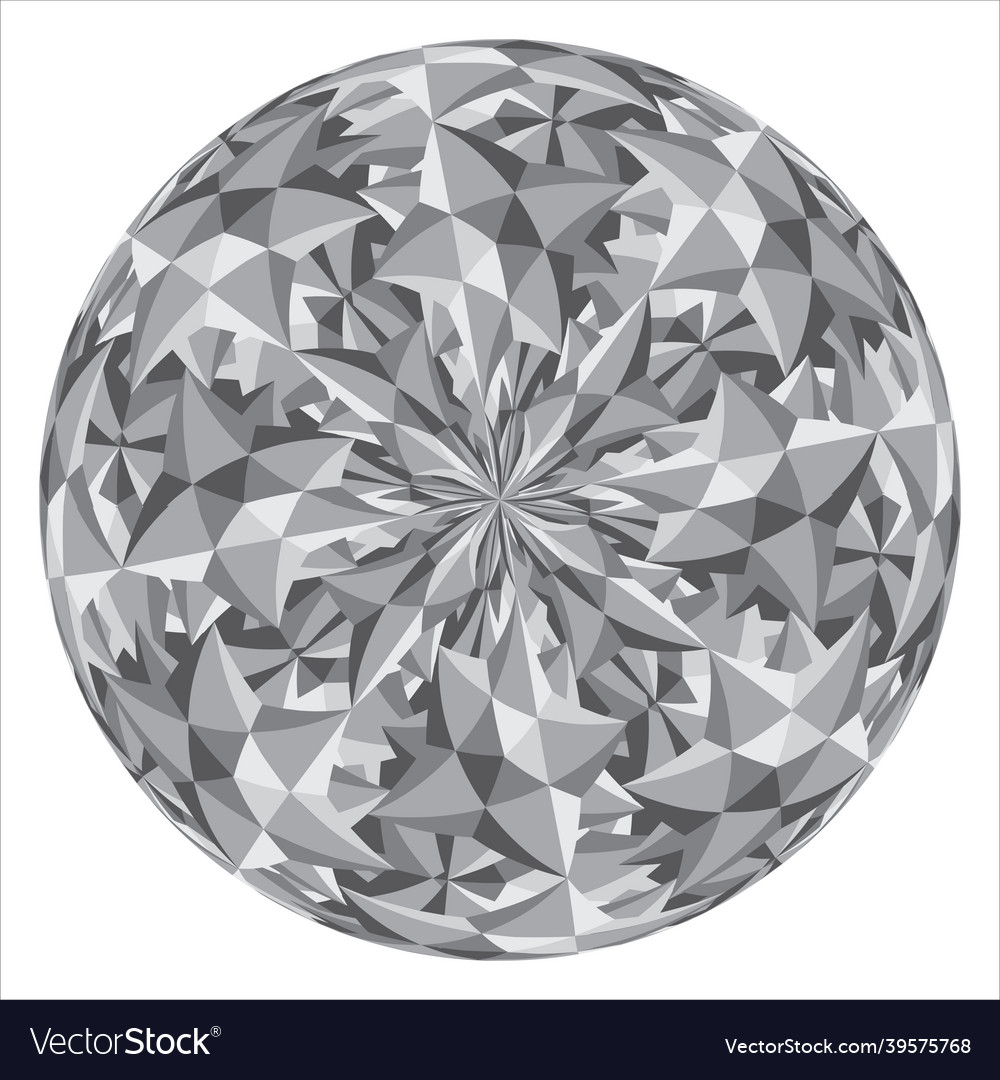 Sphere with a cubic pattern along the surface vector image Sphere with a cubic pattern along the surface