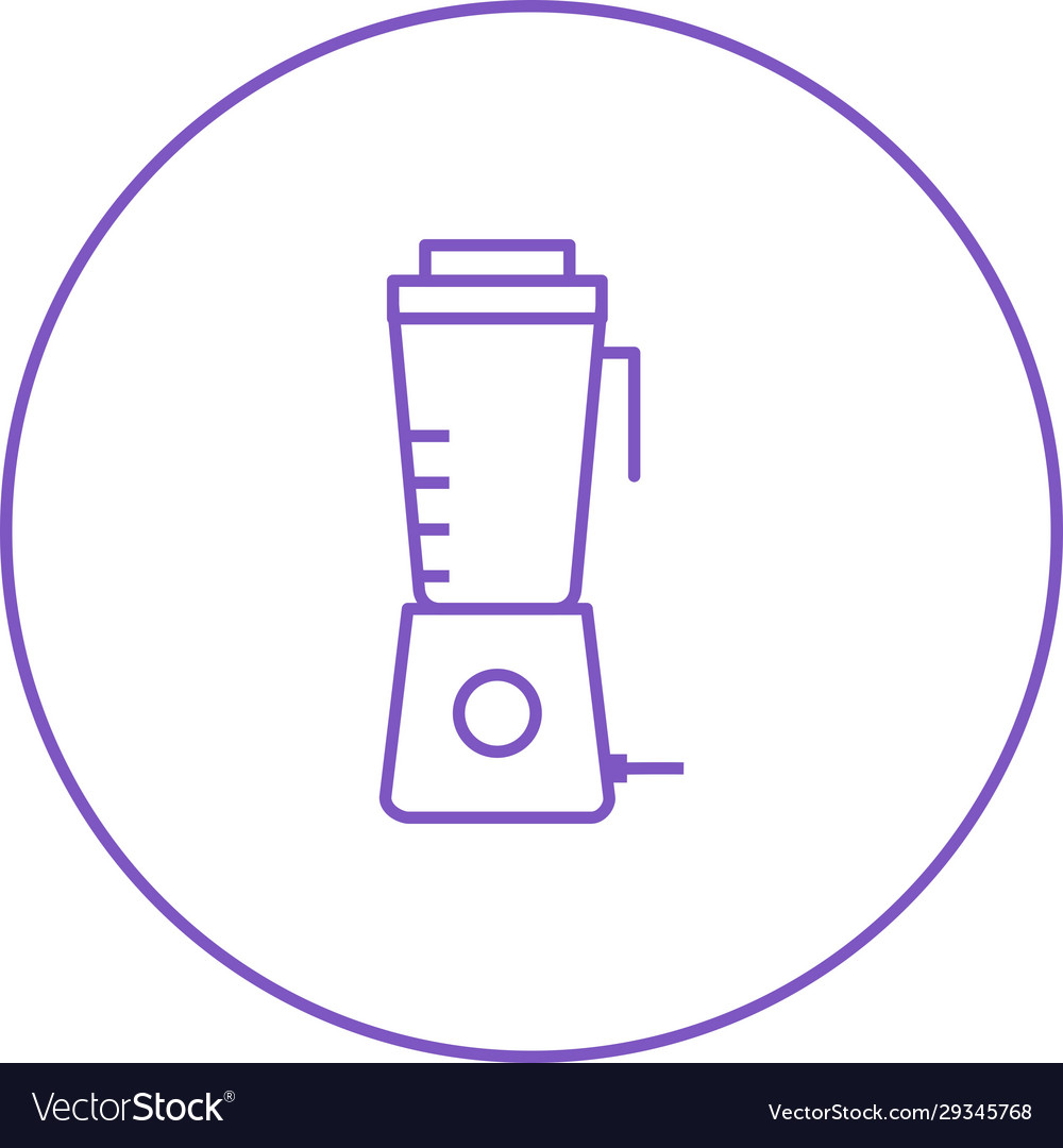 Unique juicer machine line icon