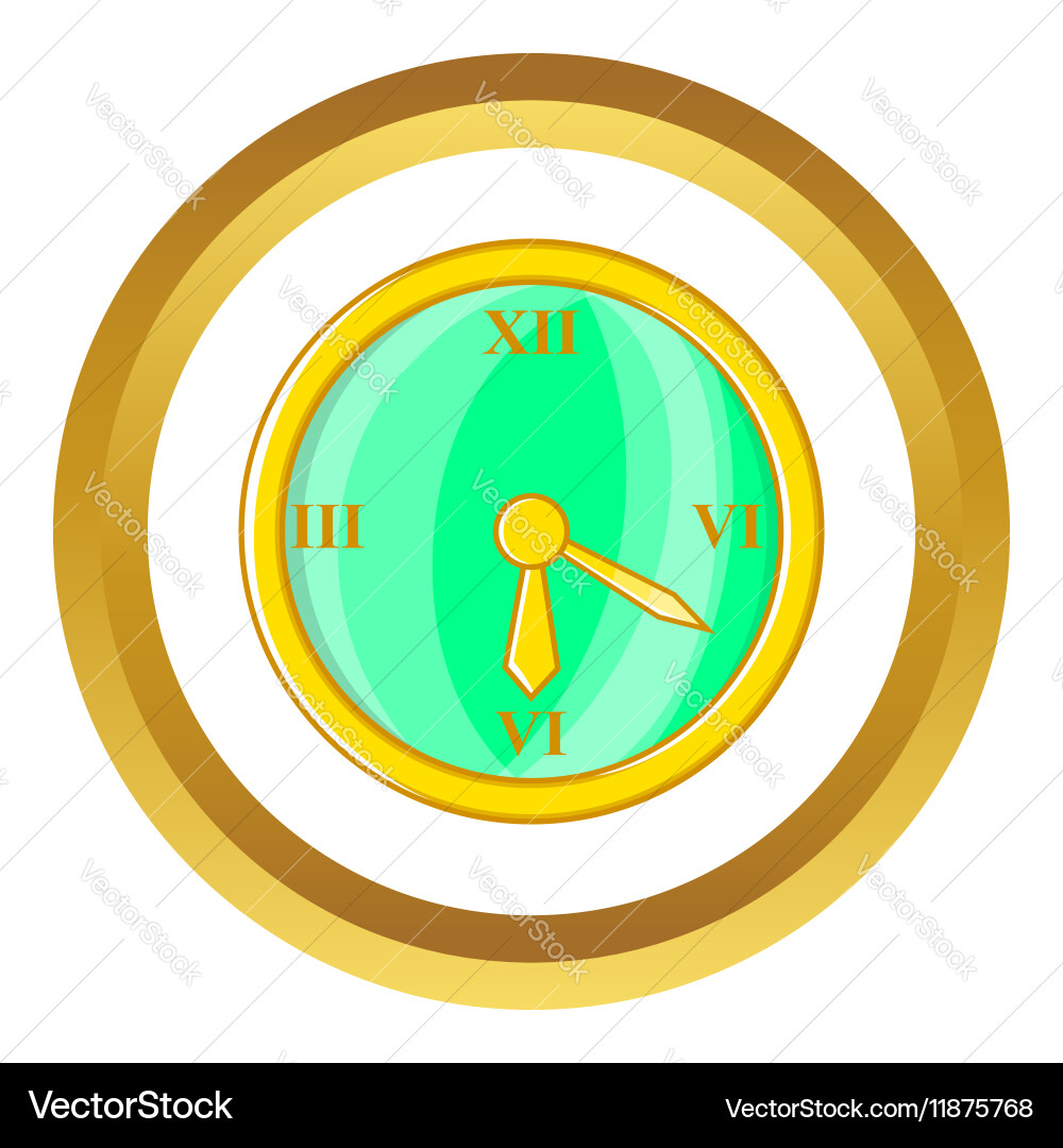 Wall clock icon Royalty Free Vector Image - VectorStock