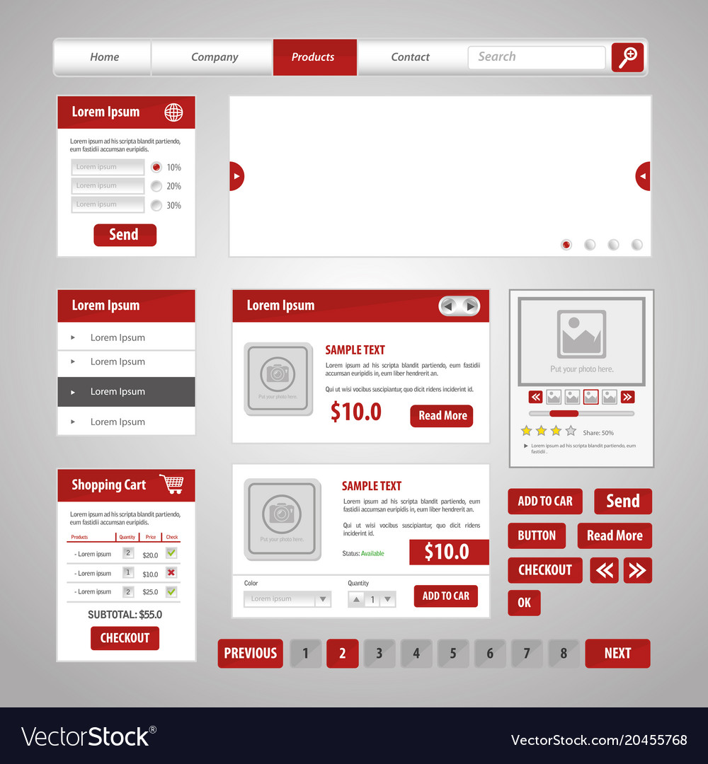 Website design template