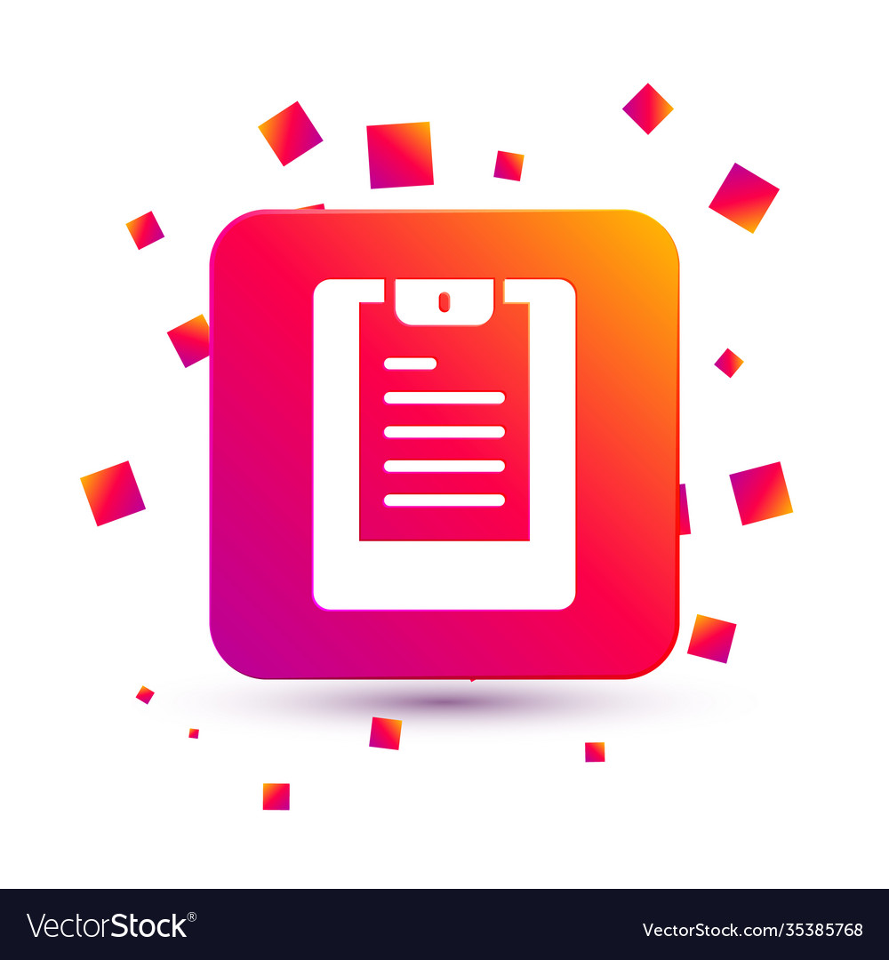 White server data report icon isolated on vector image White server data report icon isolated on