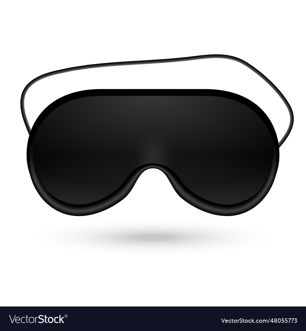 Black eye sleep mask accessory object