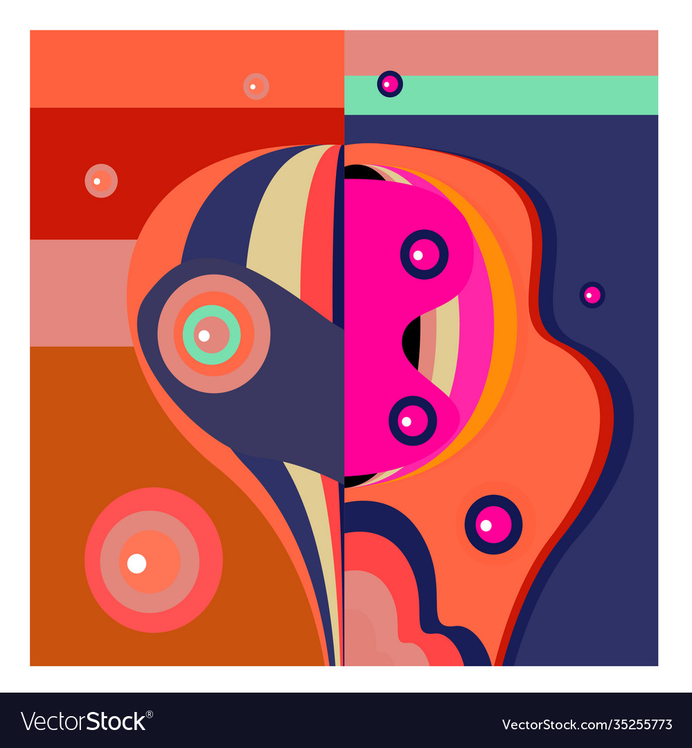 Colorful geometric and curve background pattern Vector Image Colorful geometric and curve background pattern