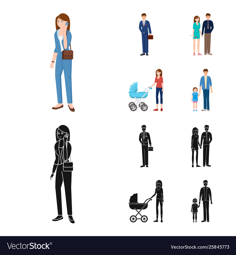 Isolated object character and avatar icon vector image Isolated object character and avatar icon