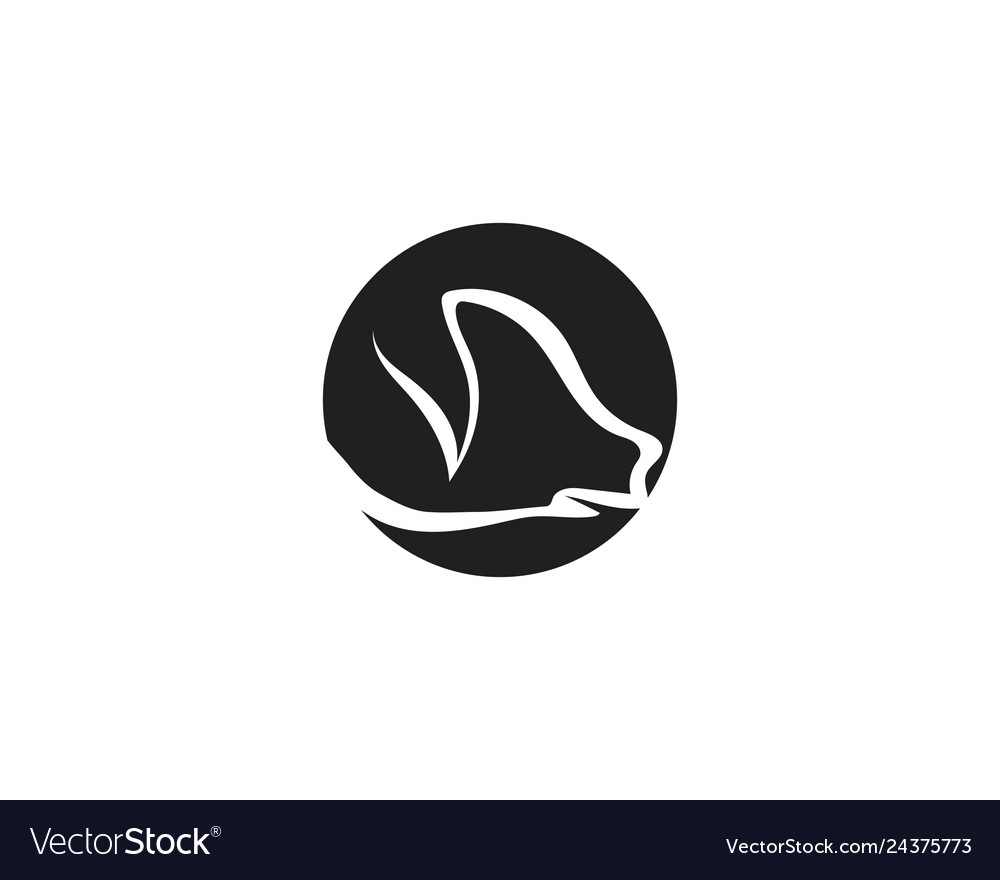 Pig head logo animal vector image Pig head logo animal