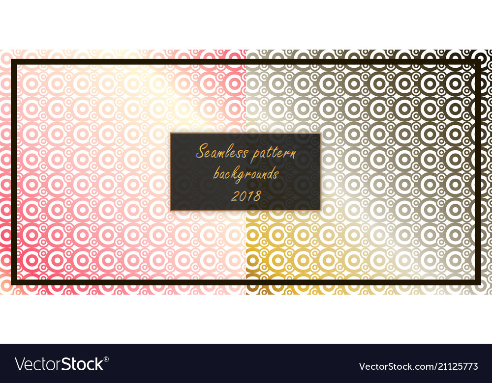 Set of seamless patterns repeating geometric vector image Set of seamless patterns repeating geometric