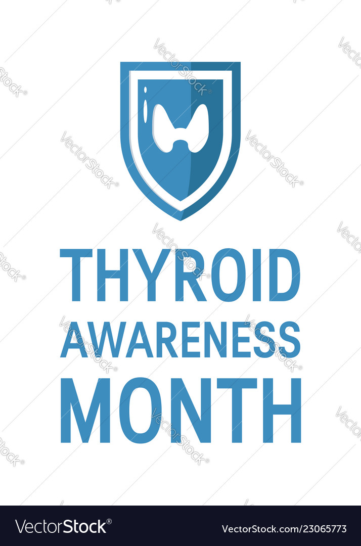 Thyroid awareness month concept