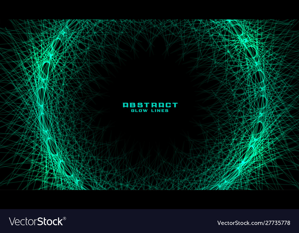 Abstract glowing fractal lines in circular shape vector image Abstract glowing fractal lines in circular shape