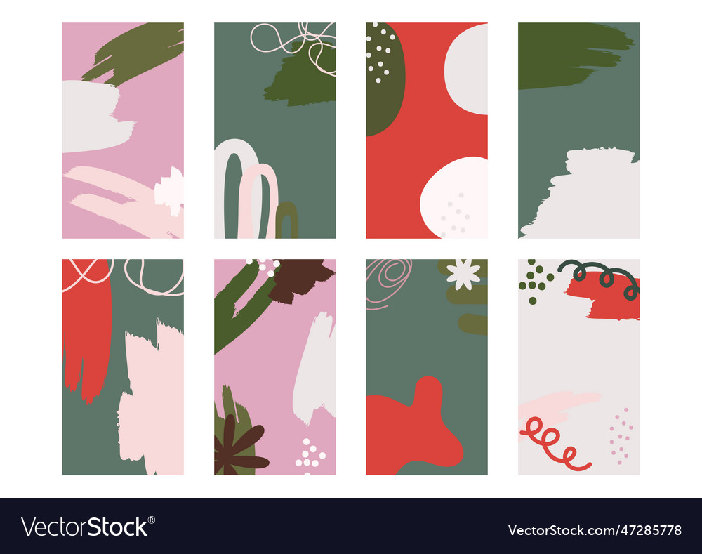 Abstract shapes vertical background template Vector Image Abstract shapes vertical background template