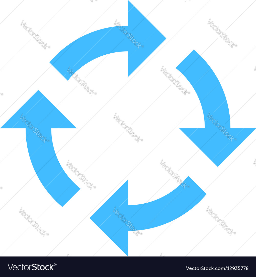 Download Arrow sign rotation icon reload button refresh Vector Image