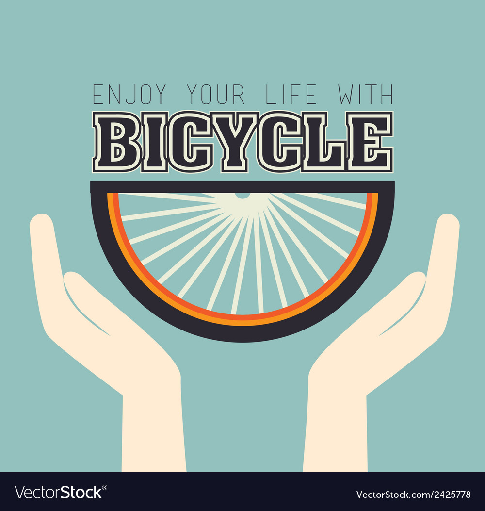 Bike design over blue background