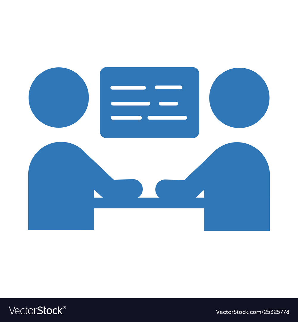 Business meeting icon sign symbol Royalty Free Vector Image