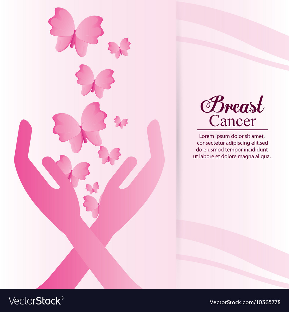 Butterfly breast cancer design