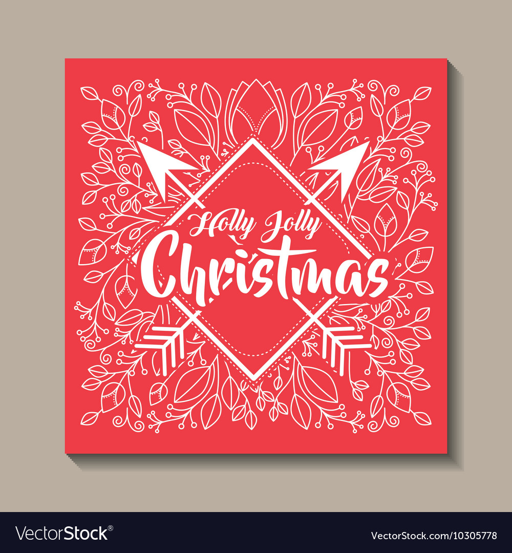 Christmas vintage frame icon